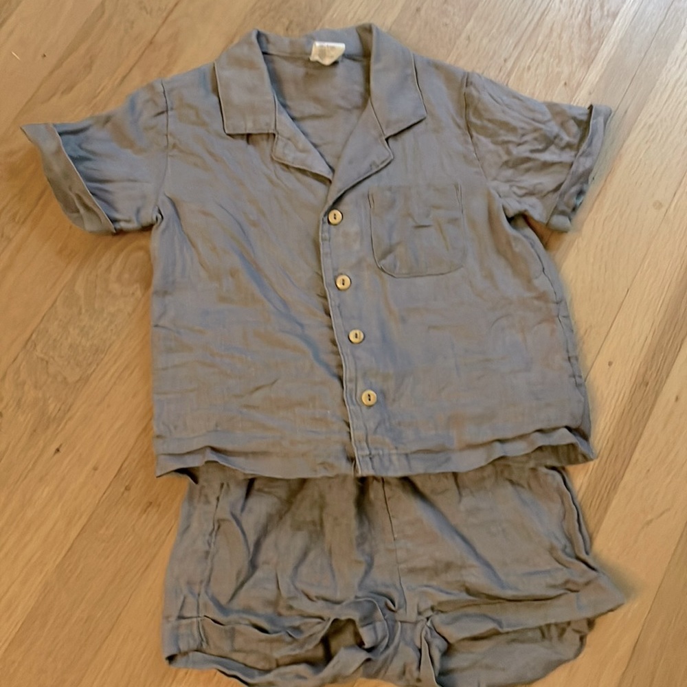 Baby boy H&M linen outfit